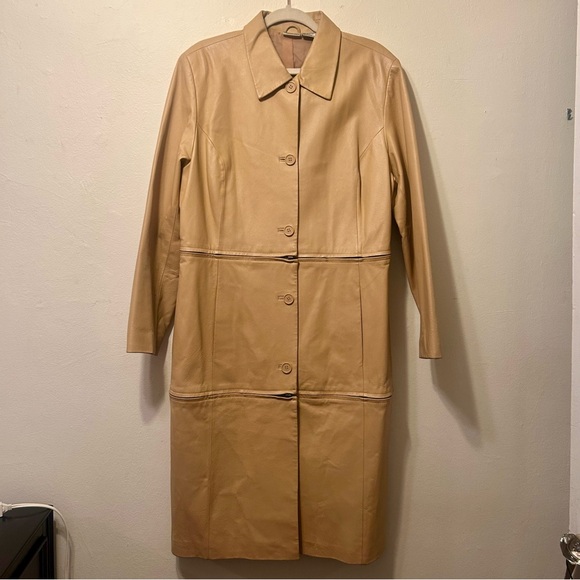 3-in-1 Newport News Tan Leather Jacket - Picture 2 of 7